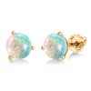 Gem Stone King 14K Yellow Gold Martini Earrings | 3