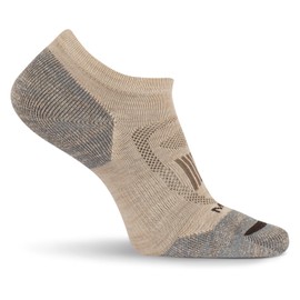 Merrell Men's and Women's Zoned Cushioned Wool Hiking Low Cut Socks-1 Pair Pack-Breathable Arch Support, Oatmeal Heather, Large-X-Large