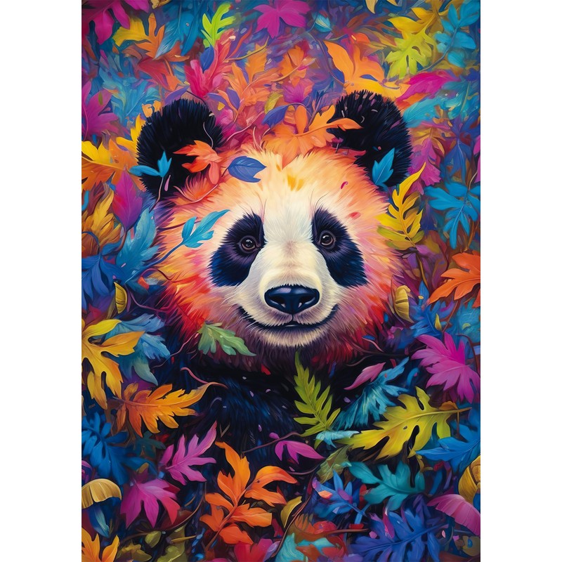 Schmidt Spiele 59781 Panda Bear in Rainbow Forest 1000 Piece