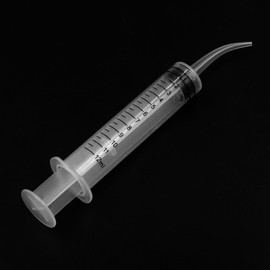 Sarini 4 PCS Dental Irrigation Syringe Dental Syringe Graduated Syringe Cleaning Syringe Oral Irrigator Curved Syringe Tip Feeding Injection Tool with Curved Tip Syringe