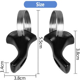 Eyech 2Pcs Road Bike Handlebar Thumb Rest Grips, Anti-Slip Bicycle Handle Ends Rest Ergonomic Auxiliary Handlebar Thumb Grips Accessories for Road Bike MTB