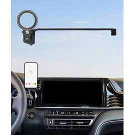 AbeeyGeomarn Car Phone Holder for Toyota Camry 2025 2026 Accessories Apply to 12.3 Inch Touch Screen Fixed Clip MagSafe Cell Phone Mount Hands-Free 360° Rotation