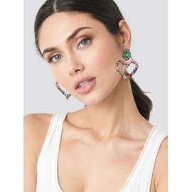 Heart Earrings for Women Valentines Earrings Red Heart Dangle Earrings Pink Heart Shaped Earrings Sweet Love Heart Earrings Valentines Day Gifts for Her