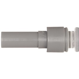 John Guest Acetal Copolymer Tube Fitting, Reducer, 3/8" Tube OD x 1/2" Stem OD (Pack of 10)