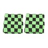 Zac's Alter Ego Pair of Checkered Sweatbands/Wristbands