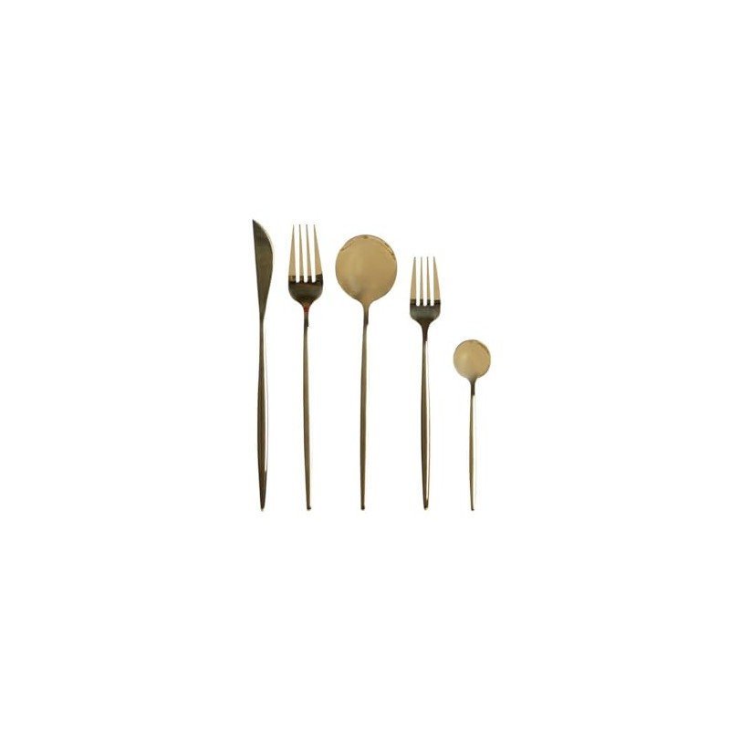 DKD Home Decor Gold Stainless Steel Cutlery Set 3 x