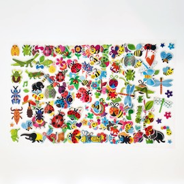 SIX VANKA 3D Puffy Stickers for Kids, 8 Different Sheets Including Insects Sticker for Boys and Girls