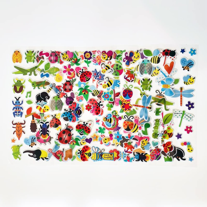 SIX VANKA 3D Puffy Stickers for Kids, 8 Different Sheets