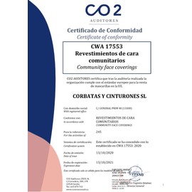 Cencibel Smart Casual Keep Calm and Carry On Maske, rot, 1 Unidad (Paquete de 1)