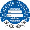 50 Test Labels Calibrated Next Test Date 30 mm for