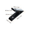 sourcing map 4Pcs 45 Degree Angle Aluminum Profile Corner Brackets,