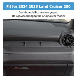 VTVWNM Silicone Storage Pad Fit for Toyota Land Cruiser 250 & 1958 Prado LC250 J250 2024 2025 Passenger Compartment Dashboard Storage Box Interior Decoration Modified Accessories
