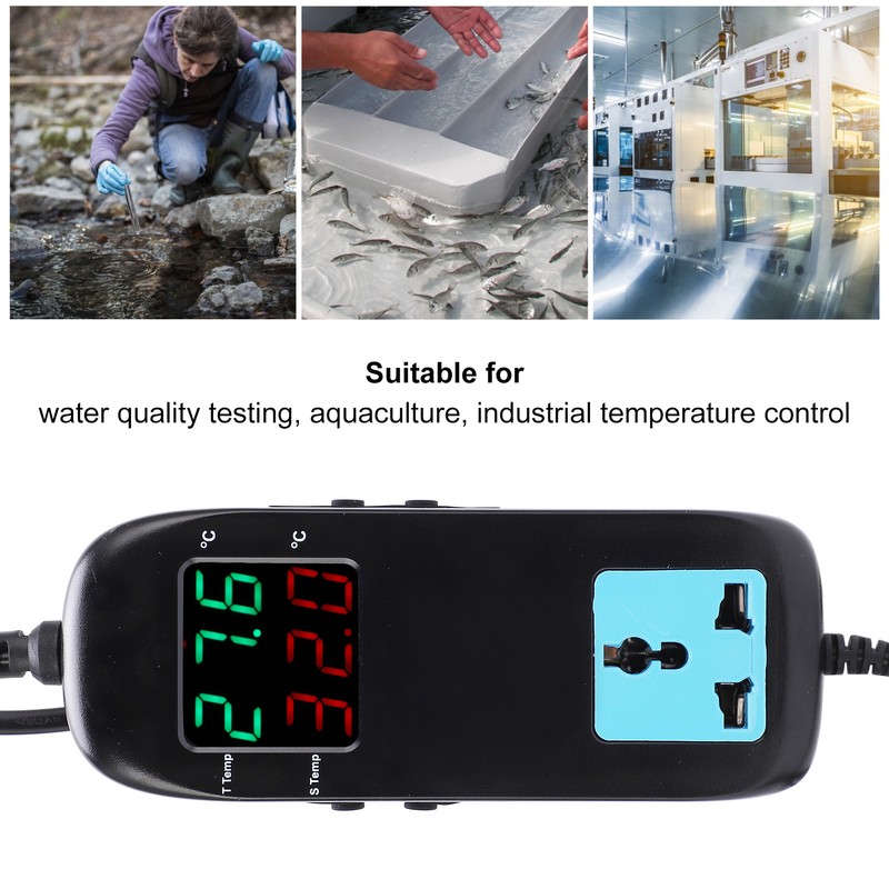 Digital Display Thermostat Intelligent Electronic Temperature Controller Regulator AC ~