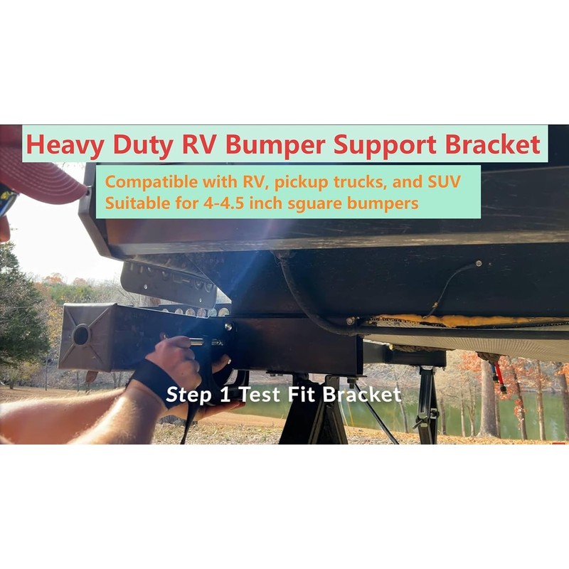 FreeAgain Heavy-Duty RV Bumper Support Brackets – Universal Fit Reinforcement