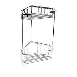 Gedy Gedy 2482 Wire Corner Double Shower Basket, Chrome