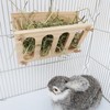 Hay Feeder for Cage, Guinea Pig Chinchilla, Feeder Rack, Wooden