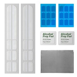 Privacy Screen Adhesive Strips and Slide Mount Tabs for Laptop Computer Monitor, Privacy Screen Slide Mount Tabs *2, Privacy Screen Adhesive Strips *2, 1pcs Microfiber Cloth, 2pcs Screen Cleaning Kit