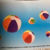 KANGAROO 12" Inch Inflatable Pool Party Toy Rainbow Beach Ball