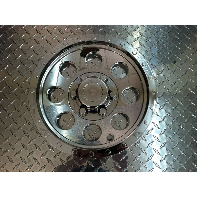 PHOENIX USA (2) 10" Chrome Trailer Wheel Hub Cap Rim