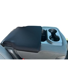 Car Console Covers Plus Made in USA Designed for RAM Jump Seat Models 2019-2025 Neoprene Auto Armrest Center Console Cover Black