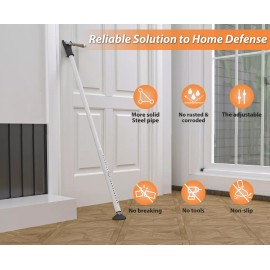 Nicecho 32"-46" inch Door Security lock Bar for Burglar Barricade thief anti-broken door