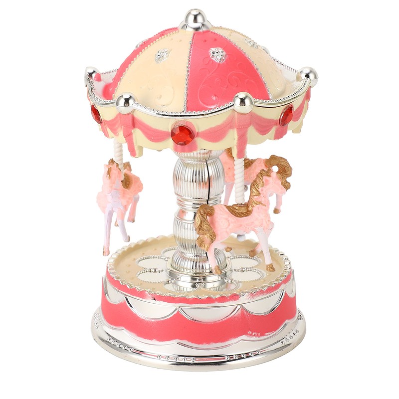 Novelty LED Merry GO Round Music Box Carousel Musical Box