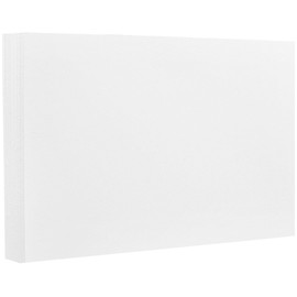 JAM PAPER Blank Flat Note Cards - 4 5/8 x 6 1/4 (Fits in A6 Envelopes) - White - 100/Pack