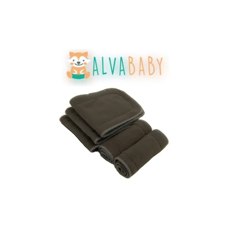 5 Absorbentes Insertos Nocturnos 5 Capas Pañales Tela Alva
