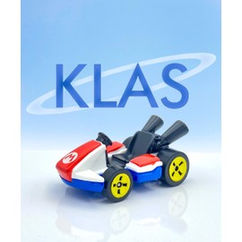 Hot Wheels Standard Kart (Mario Kart Red, White & Blue) 2/10 HW Screen Time 2023-29/250 (Short Card) - COMES IN A KLAS CAR KEEPER PROTECTIVE COLLECTORS CASE - GRX17