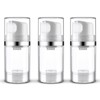 Cosywell Airless Pump Dispenser Bottles 3 Pack 1.7oz/50ml Empty Moisturizer