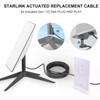 Rectangular Satellite Replacement Cable Waterproof Satellite Extension Cable Grey with