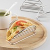 Taco Holder Stand Stainless Steel Taco Rack Tray Stand Up