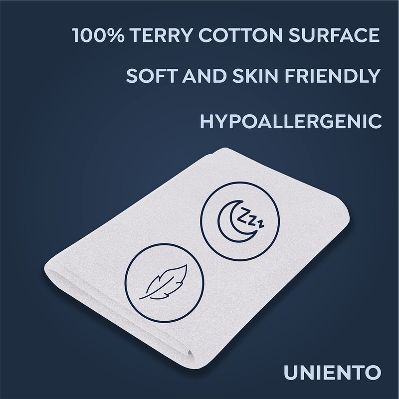 Uniento Waterproof Mattress Protector 90 x 200 - Breathable Mattress