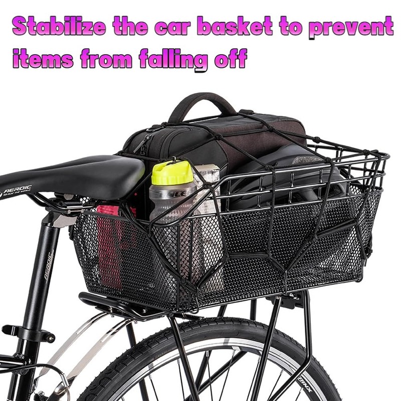 Bike Accessories Kids for Girls,2 Pair Adjustable Black Basket Strap