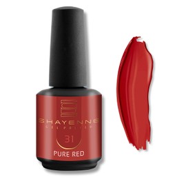 31 Pure Red Rot - Shayenne UV Gel Nagellack 15ml - Langhaltend, Hochglanz, Für UV/LED Lampe, Maniküre & Pediküre - Profi-Qualität - Made in Germany