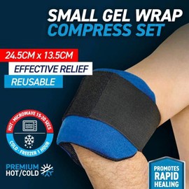1x/2x Reusable Hot/Cold Gel Wrap Pack Therapy Relief Heat Set Microwaveable (1 PCS)