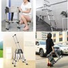 Multi-Purpose Folding Ladder 2M/2.3M, Folding Step Ladder Aluminum Ladder Multi-Position