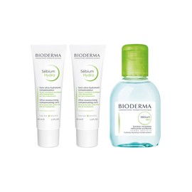 Bioderma Sebium | Sebium Hydra + Sebium H2O | Moisturises & Nourishes | Ultra Dryer | Soothes and Reduces the Effects of Treatments | Face | Acne Prone Skin