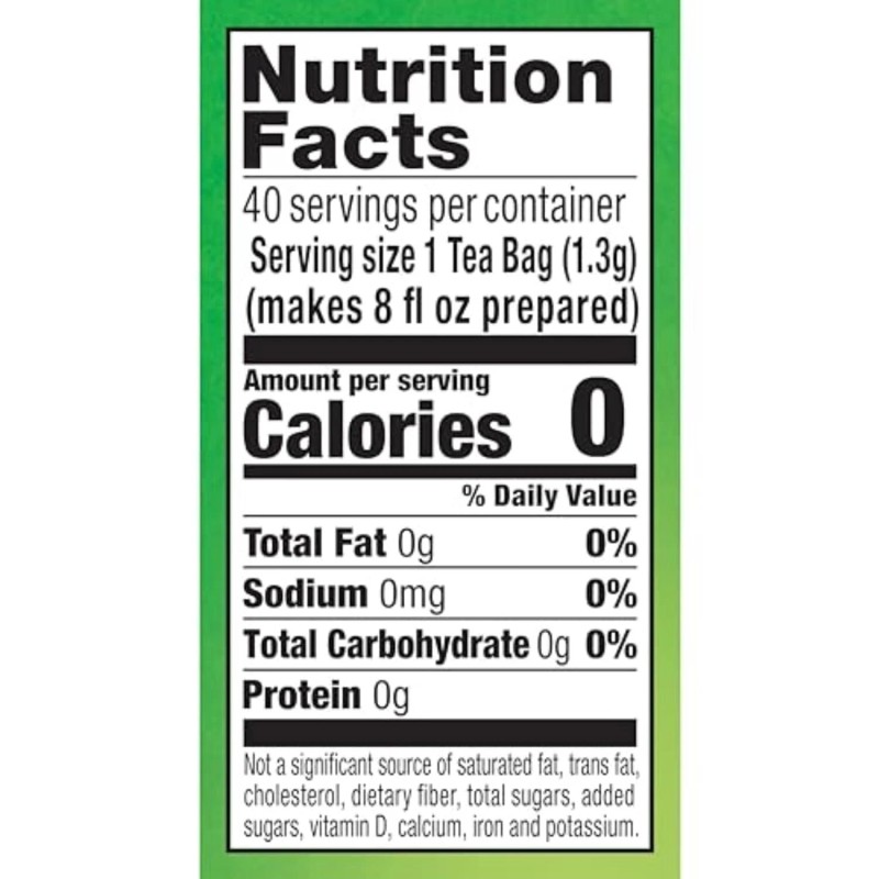 Lipton Green Tea, Tea Bags - 40 Counts Box