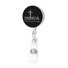 Yeshua Jesus Christian Retractable Badge Holders, Nurse Office Worker Badge Reels with Clip