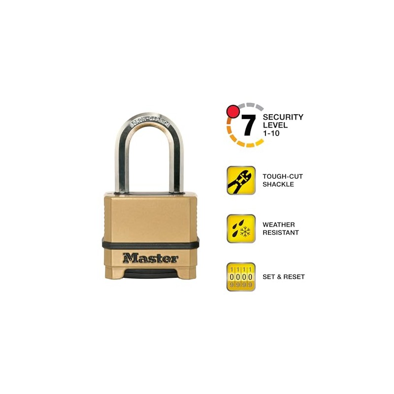 Master Lock Candado Magnum, Cerradura de Combinación, de 5.08 cm