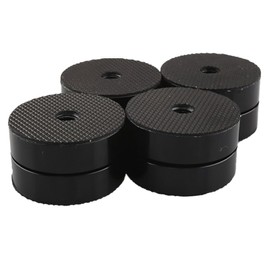 Lyaciomn 4Piece HiFi Speaker Isolation Feet Cushion Pads Stand Feet Aluminum Vibration Dampener 40X23mm Black