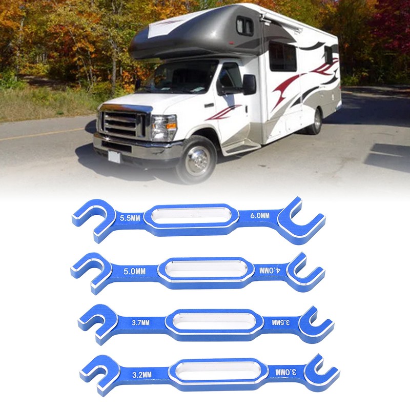 4PCS RC Car Wrenches Turnbuckle Nut Ball Joint Remover Aluminum