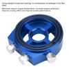 Blue Aluminum Universal Oil Filter Temperature Cooler Gauge Sandwich Plate
