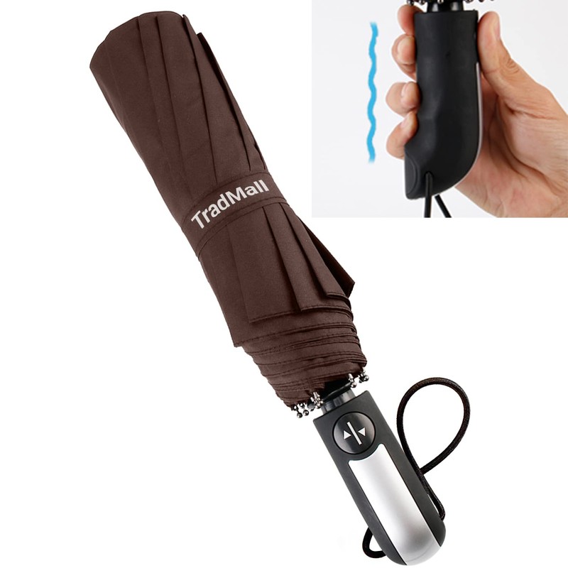 TradMall Travel Umbrella Windproof with 46 Inches Large Canopy 10