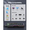ZIUMIER USB 3.0 Hub,7 Ports USB Expander with RGB LED