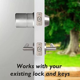 Keswick Smart Locks Front Door Smartphone Door Lock Automatic Fit Existing Deadbolt