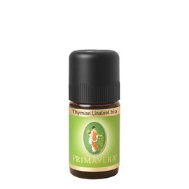 PRIMAVERA Ätherisches Öl Thymian Linalool bio 5 ml - Aromaöl, Duftöl, Aromatherapie - kräftigend, aktivierend, anregend - vegan