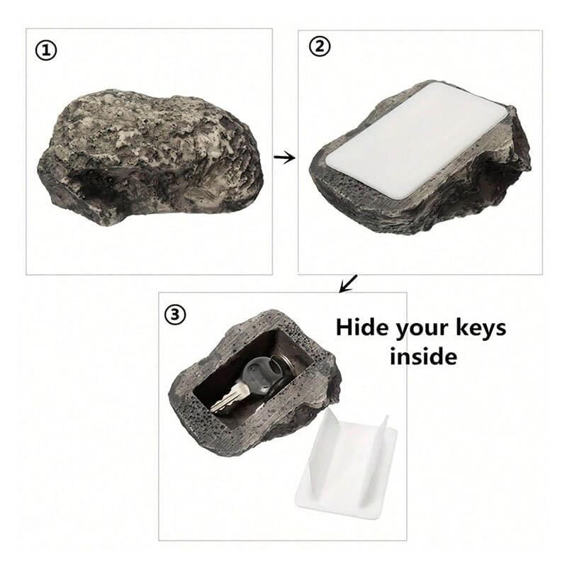 HARONAR Outdoor Key Hider - Discreet Rock Design for Safe