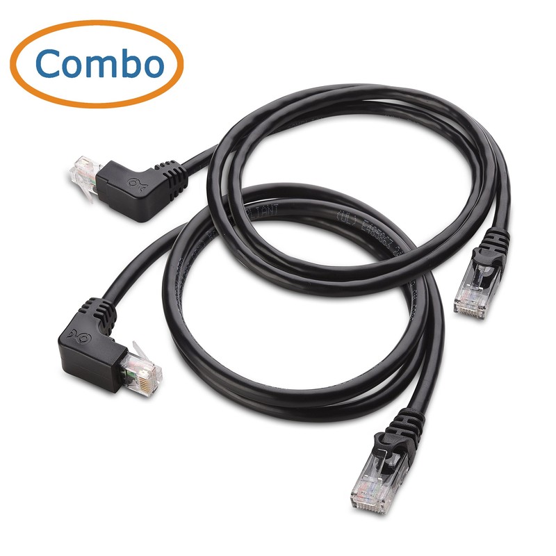 Cable Matters Cable Ethernet en ángulo Recto Cat 6, Cat6